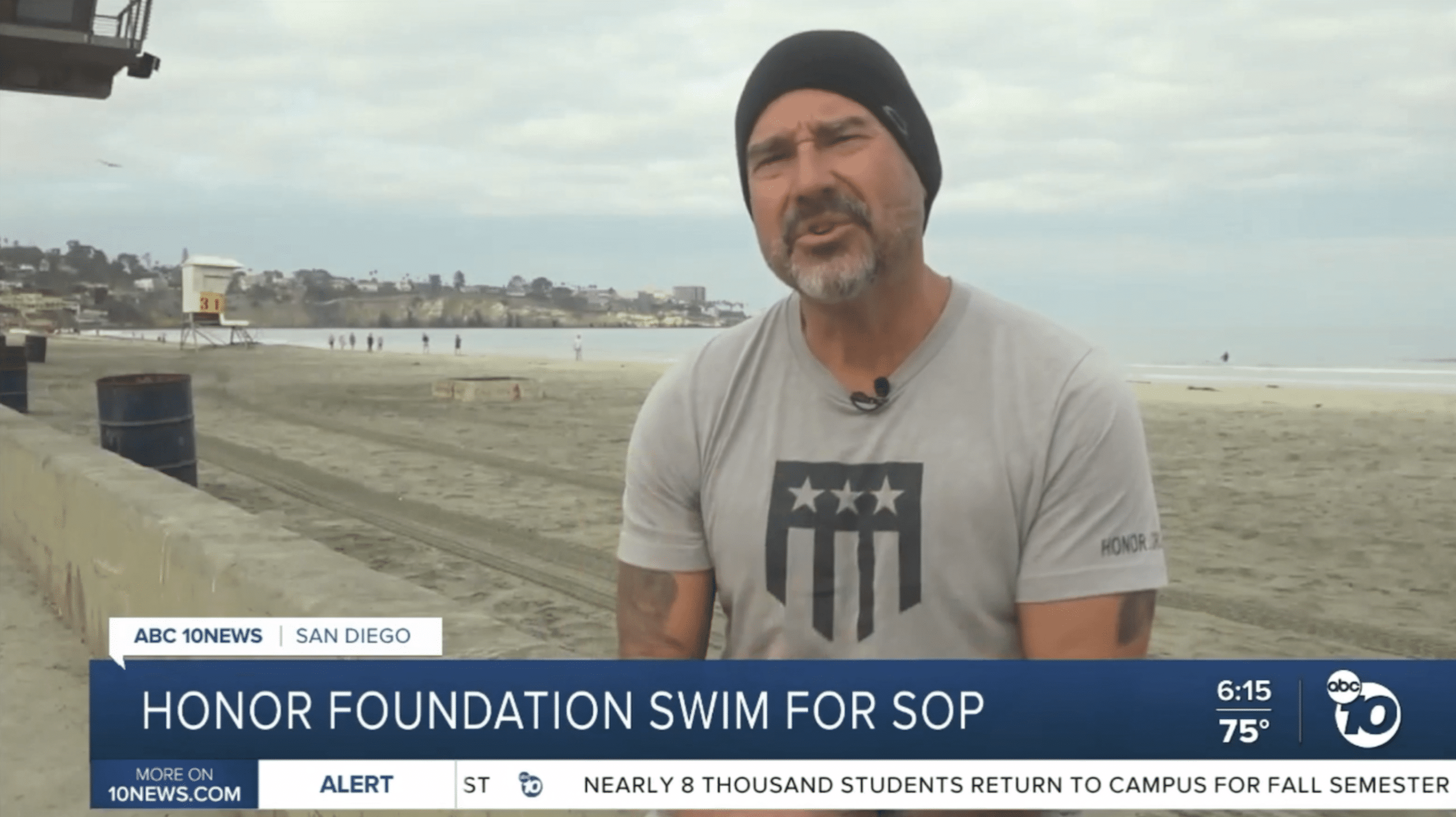 Swim for SOF on 10News