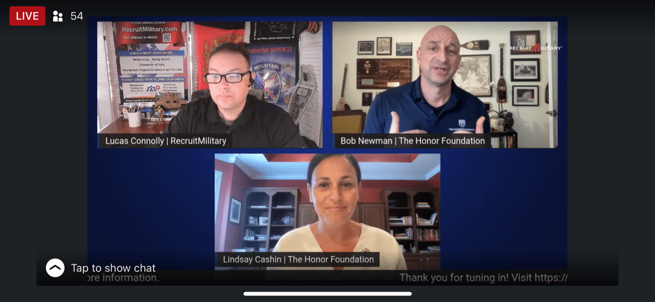 THF Featured on RecruitMilitary LIVE