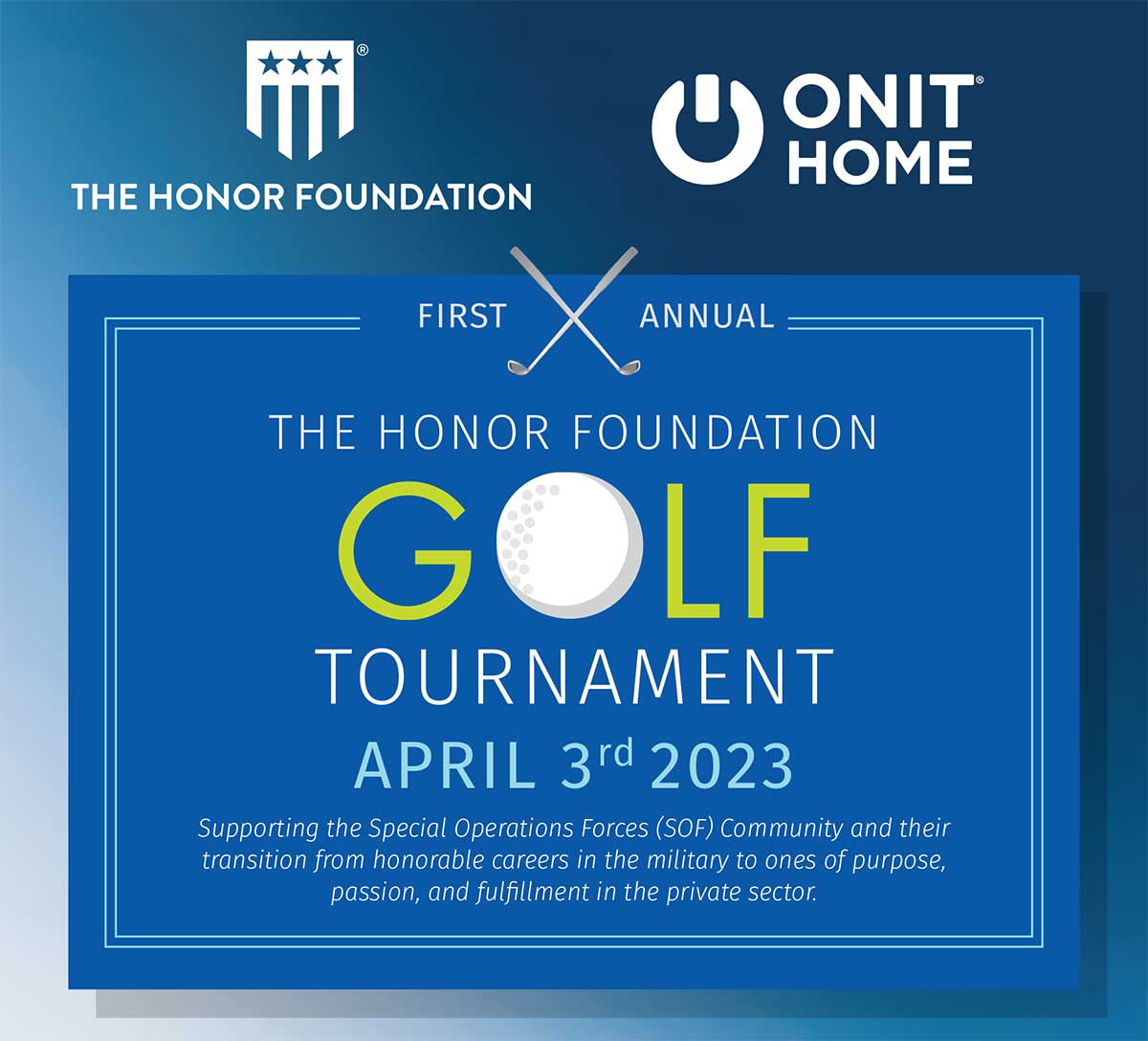 ONIT Home & The Honor Foundation Announce 2023 1st Annual THF Golf Tournament